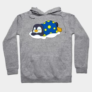 Penguin at Sleeping with Blanket Hoodie